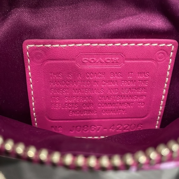 Coach Pink/Purple Gramercy Op Art Swing-Pack Bag - Picture 8 of 12